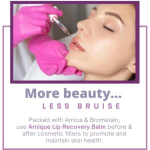 Arnica Lip Balm – Filler & Injection Aftercare with Arnica Montana & Bromelain for Bruising, Swelling & Redness