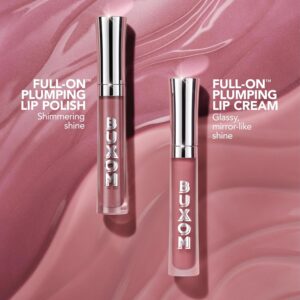 BUXOM Full-On Plumping Lip Gloss – Tinted, High Shine, with Peptides & Vitamin E, Vegan